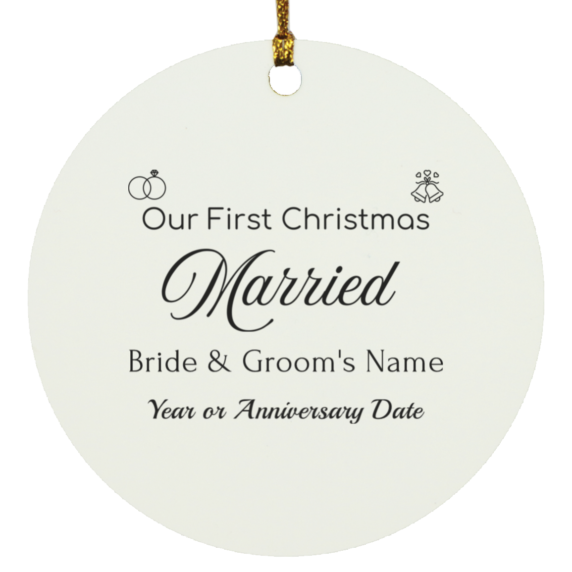 1st Christmas - Married/Circle