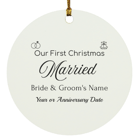 1st Christmas - Married/Circle